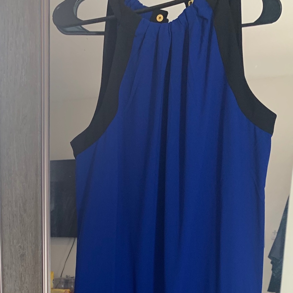 Black and blue cache jumpsuit